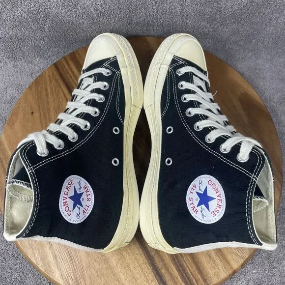 Converse Chuck Taylor All Star 70 High x Comme des Garcons CDG Women’s Size 9 - Picture 5 of 8